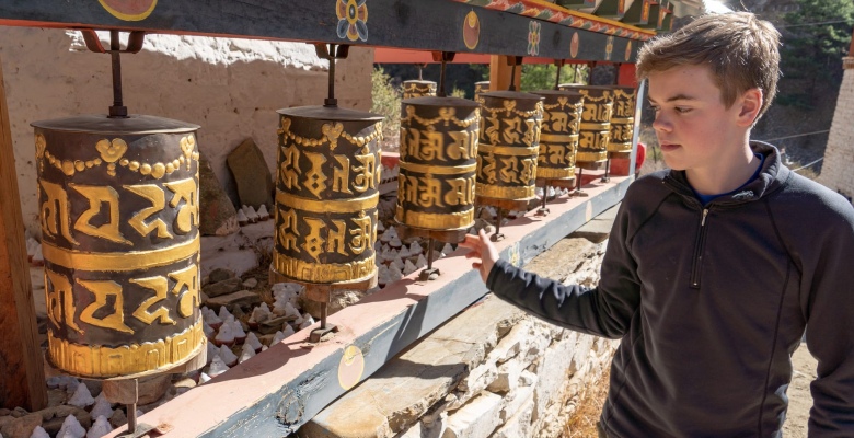 Bhutan Tour with Kids in a Sunny Day