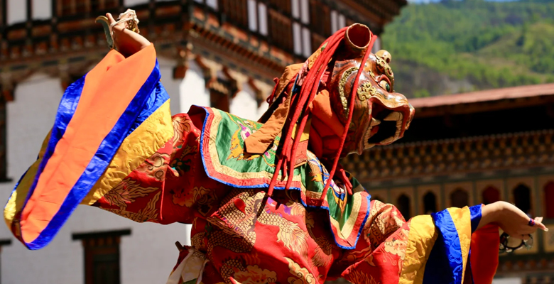 Enjoy Traditonional Bhutan Mask Dance