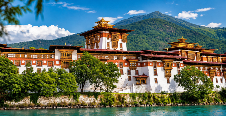 Punakha Dzong Riverside View