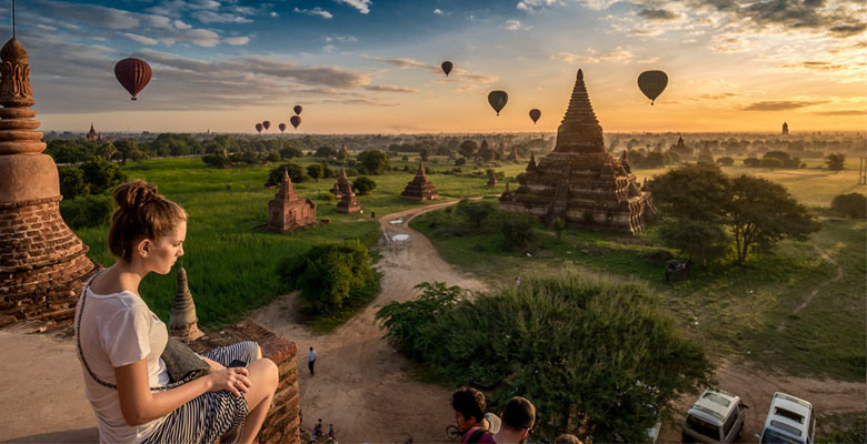 Temple complex at Bagan