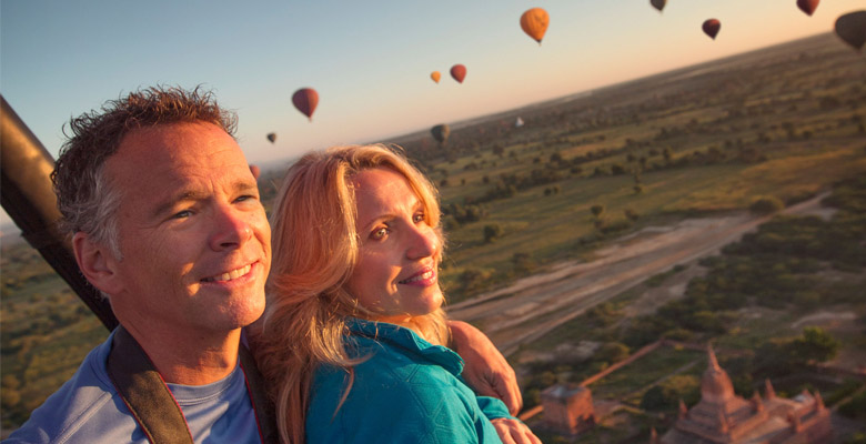 Trip by Balloon in Bagan