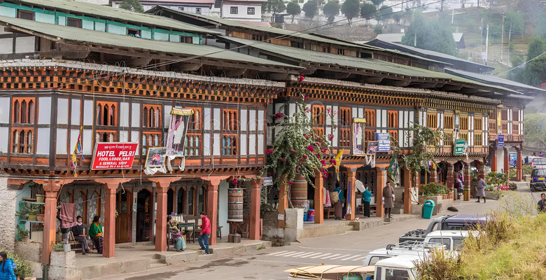 the main street of Mongar