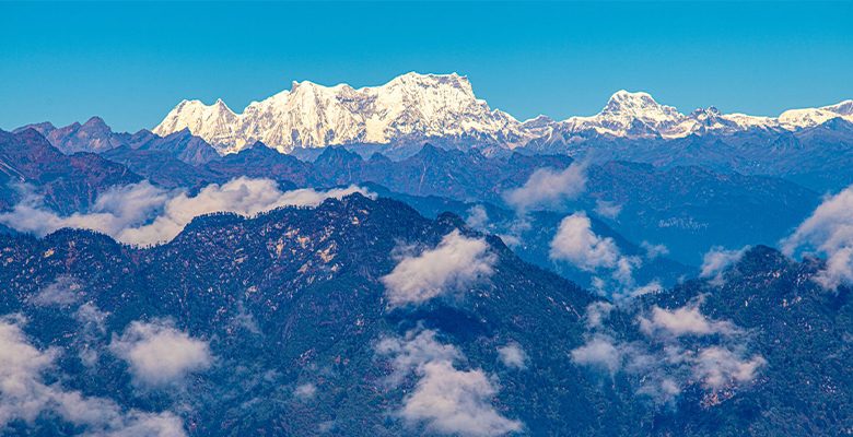 Gangkar Puensum the highest mountain in Bhutan