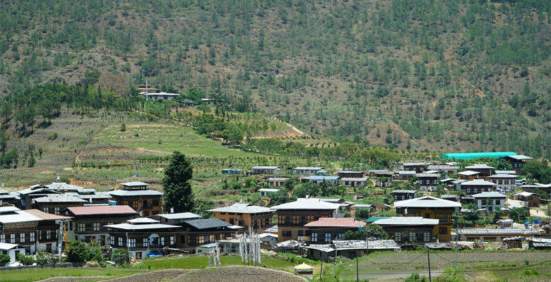 Punakha Valley at Bhutan's Lower Altitude