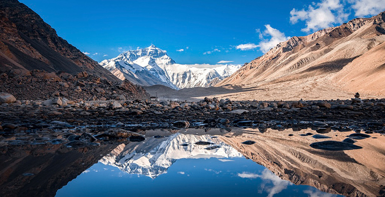 Mount Everest View from EBC in Tibet