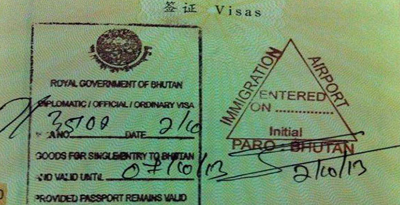 Bhutan Visa for Travel from Bangkok to Paro