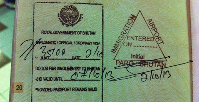 Bhutan tourist visa